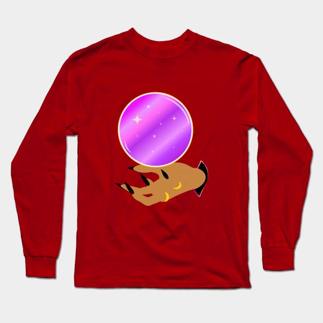 Crystal Ball in my Grasp Long Sleeve T-Shirt by Lunarix Designs